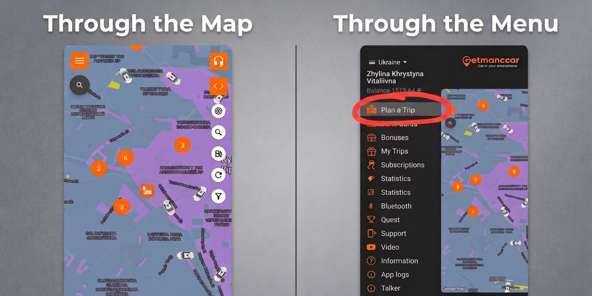 How to Book a Car in the Getmancar App