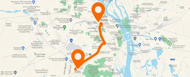 Teremky — Kyiv center — vertical layout